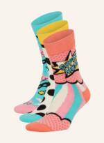 Happy Socks 3er-Pack Socken Mother's Day Mit Geschenkbox beige