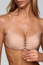 Hunkemöller Push-up-Klebe-BH mit Seitenflügeln Beige