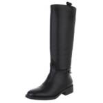 Ital-Design Damen Freizeit Stiefel (88577486) Blockabsatz Flache Stiefel in Schwarz