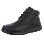 Ital-Design Herren Schnürschuhe Freizeit Stiefelette (88491753) Flach Boots in Schwarz