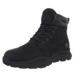 Ital-Design Herren Schnürschuhe Freizeit Stiefelette (88491794) Flach Boots in Schwarz