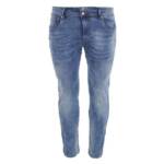 Ital-Design Stretch-Jeans Herren Freizeit (79621937) Destroyed-Look Stretch Jeans in Blau