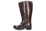 JJ Footwear Wellies Gummistiefel in Übergrößen Mehrfarbig 9900012-351Bruin/Beige Leopard große Damenschuhe