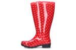 JJ Footwear Wellies Gummistiefel in Übergrößen Mehrfarbig 9900012-351Rood/Wit polka dots große Damenschuhe