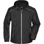 James & Nicholson Sportliche, funktionale Outdoorjacke Herren JN1118 Gr. M black/silver