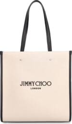 Jimmy Choo Crossbody Bags - Jimmy Choo Medium Logo Tote Bag - Gr. unisize - in Beige - für Damen