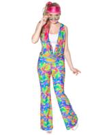 Jumpsuit 70er Damen bunt 36 Farbe: