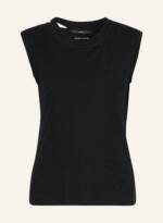 Lanius Top Mit Cut-Out schwarz