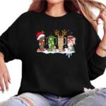 MC Star Weihnachtssweatshirt Übergroßes Weihnachts-Sweatshirt für Damen mit Weihnachtspullover (und Cup-Grafik, langärmliges Pullover-Oberteil)