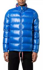 MONCLER Daunenjacke Bourne Bomber Blouson Verstellbarer Saum und abnehmbare Kapuze mit Kordelzug