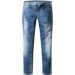 MUSTANG Herren Jeans blau Baumwoll-Stretch Slim Fit