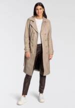 Mauritius Ledermantel "GWTaruh OT", (2 tlg.), femininer Leder-Trenchcoat mit Bindegürtel