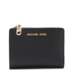 Michael Kors Portemonnaie - Michael Kors Empire Schwarz Leder Druckknopf Brief - Gr. unisize - in Schwarz - für Damen