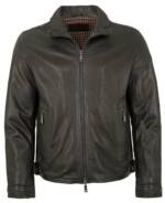 Milestone Lederjacke MSNagano Milestone - Herren Echtleder Lederjacke Lammnappa schwarz