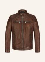 Milestone Lederjacke Msparker braun