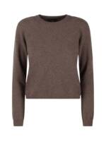 Moncler - Biker Round Neck Sweater - Größe S - braun