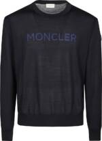 Moncler - Logo Sweater Blue - Größe L - blue