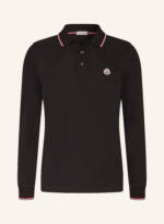 Moncler Piqué-Poloshirt schwarz