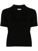 Moncler Poloshirt mit Kontrastkragen - Schwarz