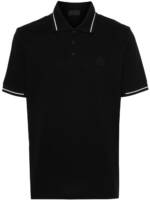 Moncler Poloshirt mit Logo-Applikation - Schwarz