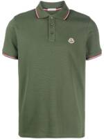 Moncler Poloshirt mit Logo-Patch - Grün