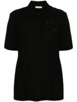 Moncler Poloshirt mit Logo-Stickerei - Schwarz