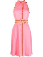 Moschino Hemdkleid mit Bindegürtel - Rosa