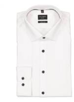 OLYMP Herren Hemd weiß meliert Slim Fit