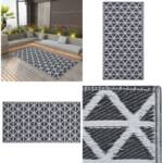 Outdoor-Teppich Schwarz 120x180 cm pp - Outdoor-Teppich - Outdoor-Teppiche - Home & Living - Schwarz