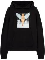 Palm Angels Crystal Pin-Up Hoodie - Schwarz