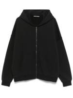 Palm Angels Hoodie mit abgerundetem Logo - Schwarz