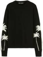 Palm Angels Pullover mit Palmenstrick - Schwarz