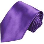 Paul Malone Krawatte Herren Seidenkrawatte Schlips modern uni satin 100% Seide Breit (8cm), lila violett 941