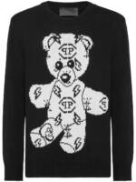 Philipp Plein Pullover mit Teddy - Schwarz