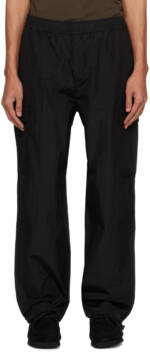 Pop Trading Company Black 'Pop' Track Cargo Pants