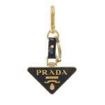 Prada Schlüsselanhänger - Saffiano Metal Triangolo - Gr. unisize - in Schwarz - für Damen