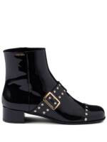 Prada Stiefel mit Lack-Finish 35mm - Schwarz