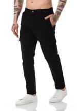 RedBridge Jeanshemd Red Bridge Herren Chino Cargo Hose Basic Schwarz W36 L34