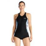 Refttenw Neoprenanzug 2mm Ärmellos Badeanzug Damen Wetsuit Surfanzug mit UV Schutz, mit Frontreißverschluss