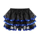 Refttenw Tüllrock Tutu-Rock Damen Kurz Retro Rock Knielang Tüllrock Tutu Kleid Lang-30cm