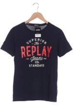 Replay Herren T-Shirt, marineblau, Gr. 46