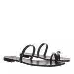 Riemchen Sandalen schwarz Flip Flop 36