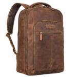 STILORD Notebookrucksack "Gustav" Leder-Rucksack mit Laptop-Fach 15 - 16 Zoll Damen Herren groß