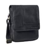 STILORD Schultertasche "Andy" Messenger Bag Herren Leder Klein