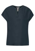 STREET ONE Kurzarmbluse - Bluse - feminines Shirt - Basic Blusenshirt