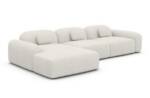 Sofa Dreams Ecksofa Polstersofa Stoff Couch Stoffsofa Modern Sofa Barcelona L Form kurz, Lounge-Sofa