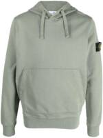 Stone Island Hoodie aus Jersey-Fleece - Grün