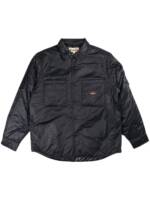 Stüssy logo-patch shirt jacket - Schwarz