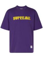 Supreme T-Shirt mit Stickerei - Violett