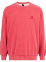 Supreme x The North Face Sweatshirt mit Logo-Stickerei - Rot